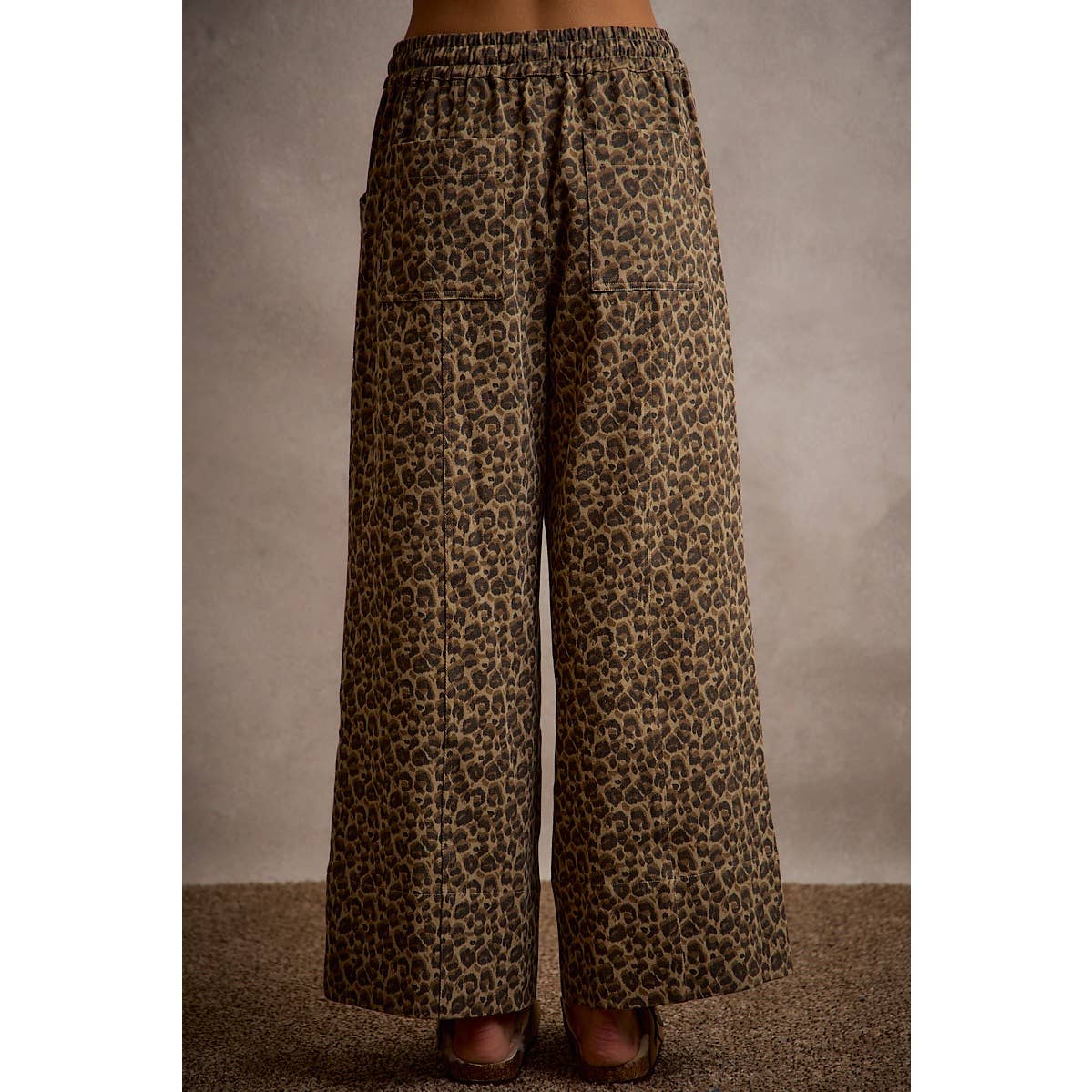 Leopard Wide Leg Pants