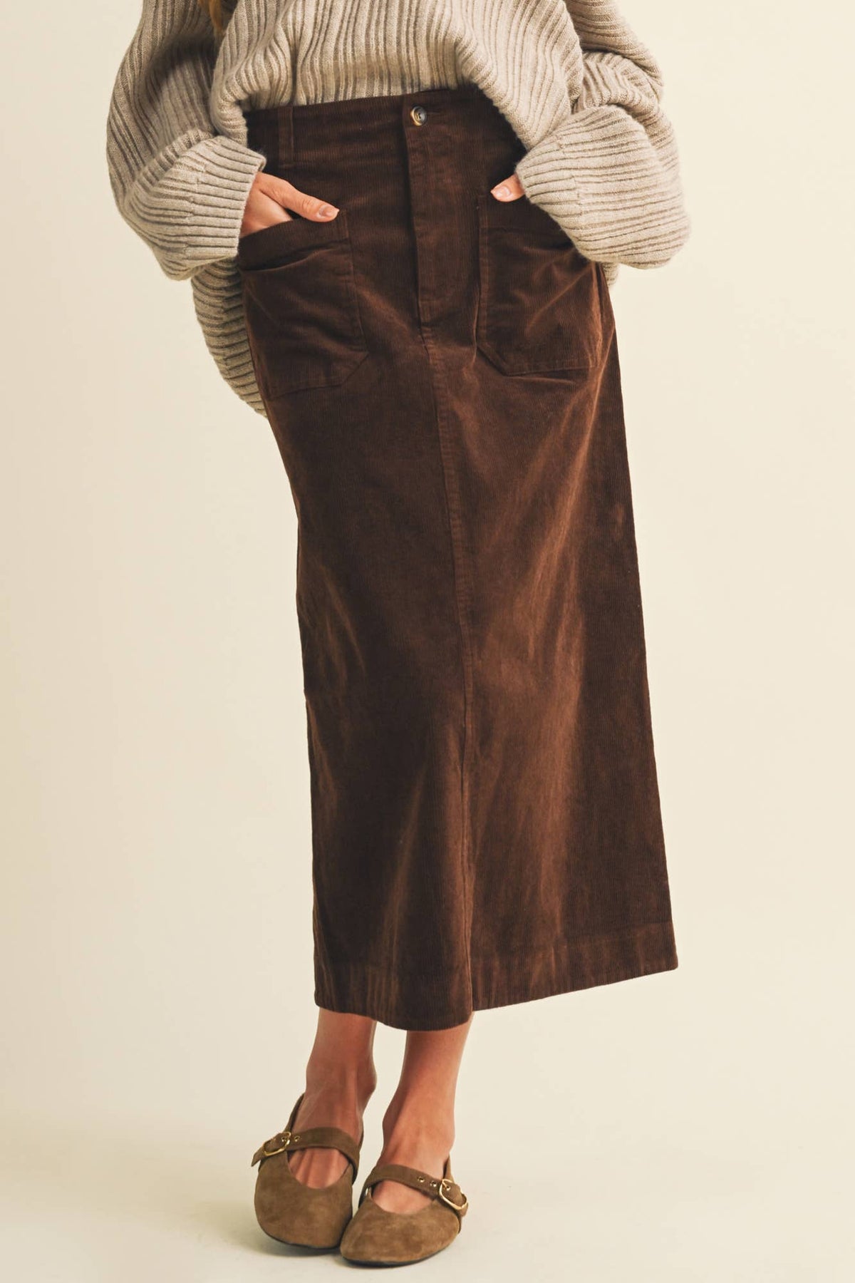 Shawn Corduroy Skirt