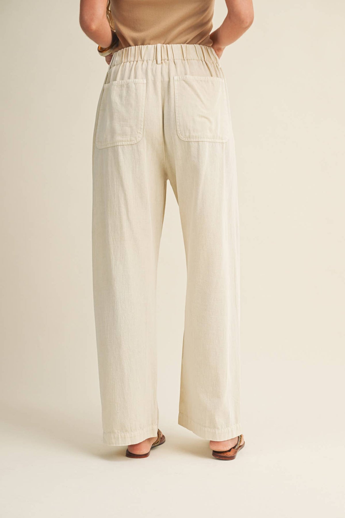 Pleated Drawstring Pant