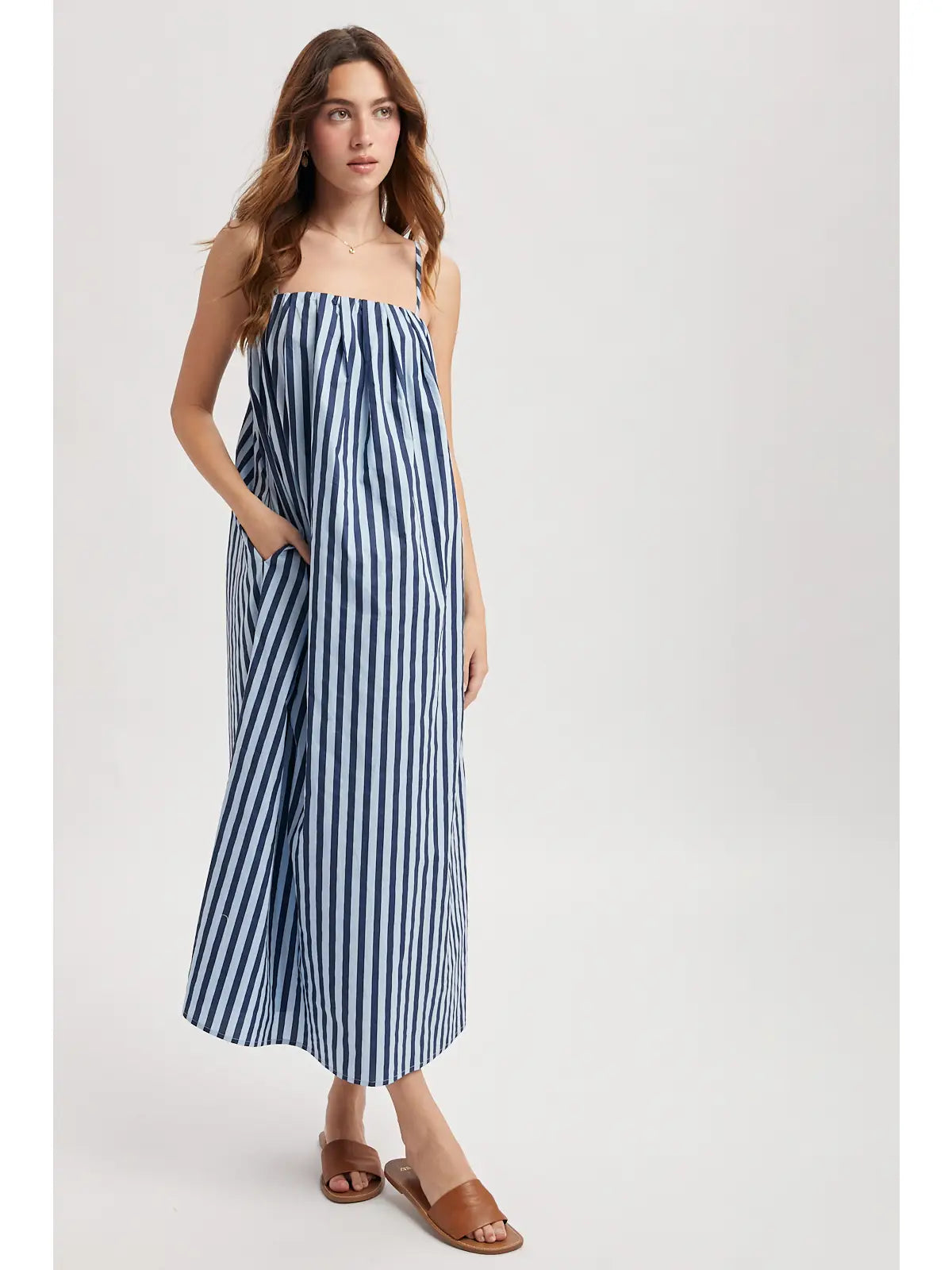 Striped Midi Dress