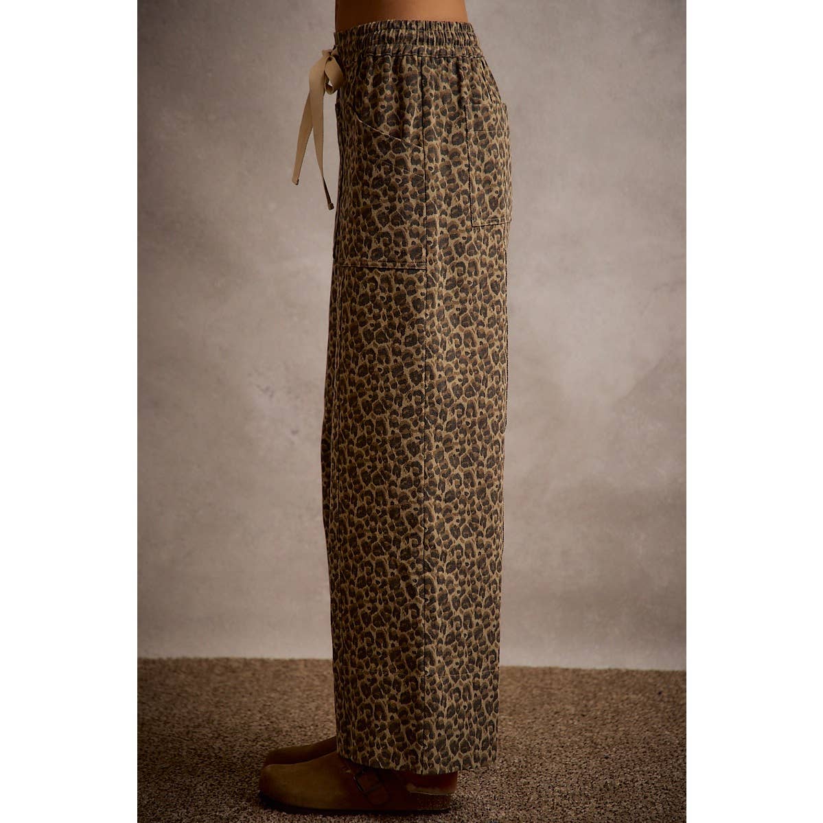 Leopard Wide Leg Pants