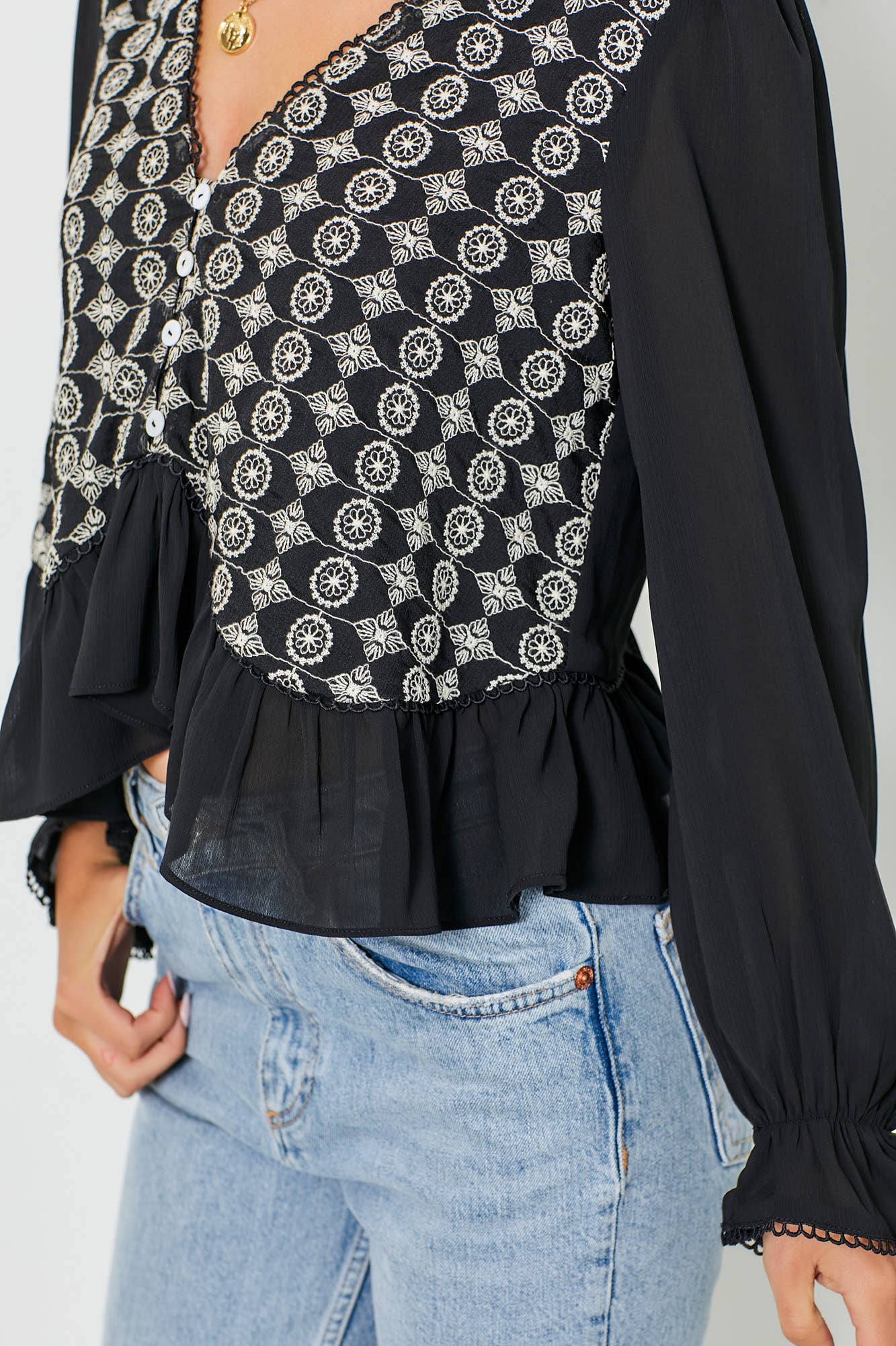 Ellie Ruffle Blouse